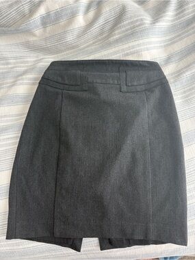 Express Charcoal Gray Pencil Skirt 4
